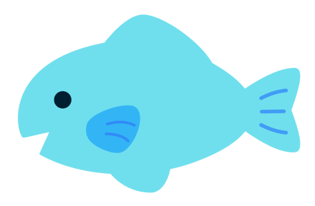 ハッピーイラスト：可愛い「お魚」イラスト