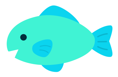 ハッピーイラスト：可愛い「お魚」イラスト