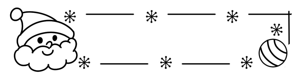おたより等の枠：フレーム素材：クリスマス