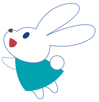 ハッピーイラスト：お月見セット・個別素材の「うさぎ」：Happy-illustrations-moon viewing-set-individual-materials-Rabbit