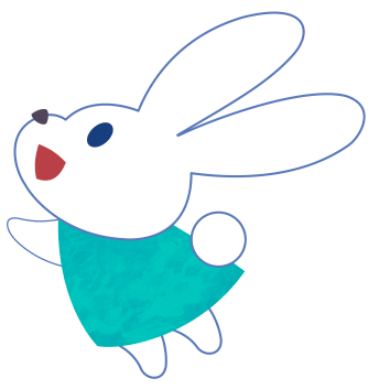 ハッピーイラスト：お月見セット・個別素材の「うさぎ」：Happy-illustrations-moon viewing-set-individual-materials-Rabbit