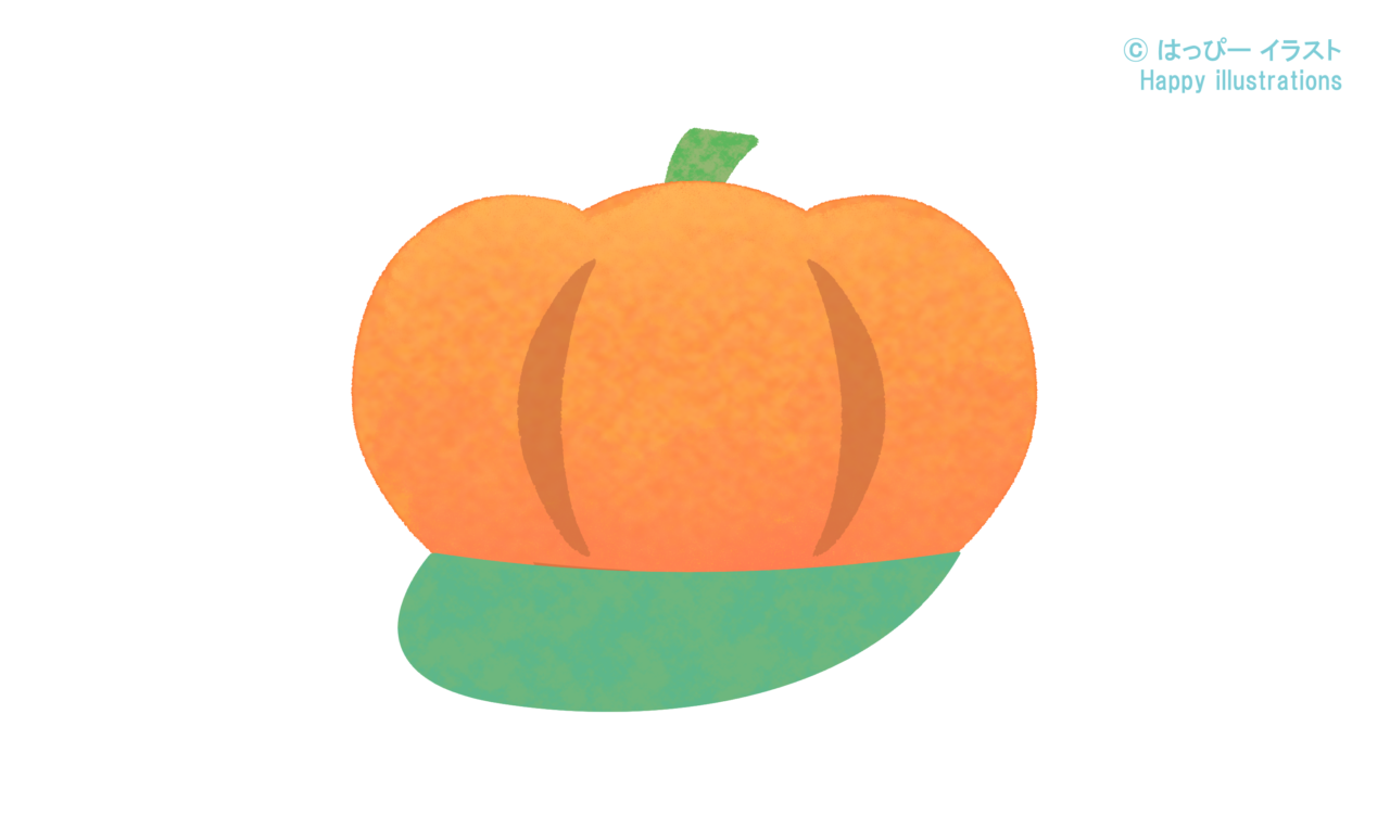 かぼちゃ帽子イラストpumpkin-cap-illustration